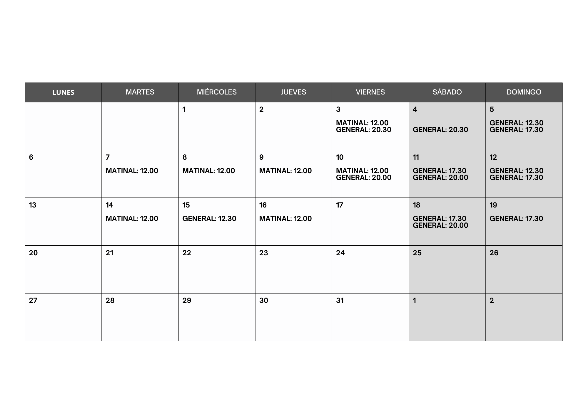 Calendario Mayo - Sueños